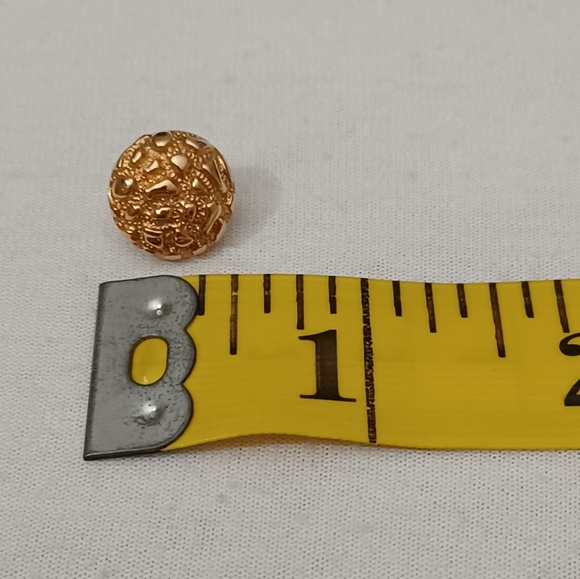 Vintage Luxurious Golden Nugget Collection 14K Gold Plated Set - Picture 12 of 15